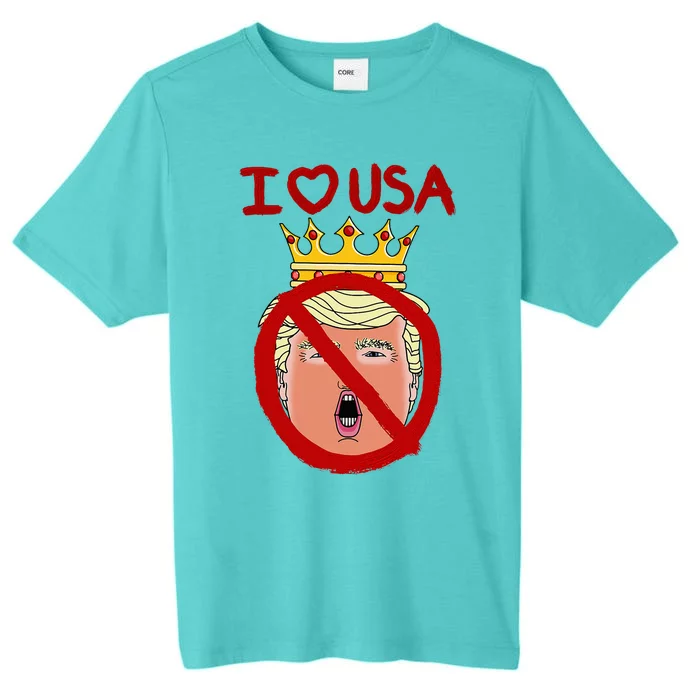 I Love Usa Cancel King Trump! ChromaSoft Performance T-Shirt