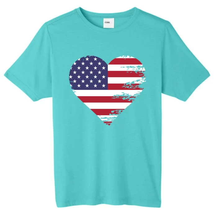 I Love Usa Funny Gift ChromaSoft Performance T-Shirt