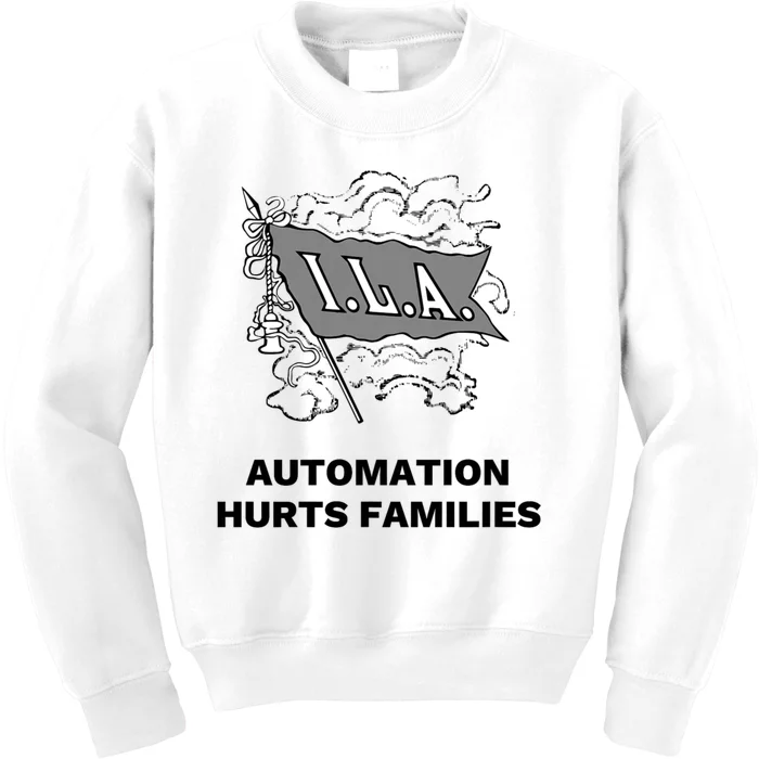 Ila Longshoremen Union Strike Port Workers Union Kids Sweatshirt