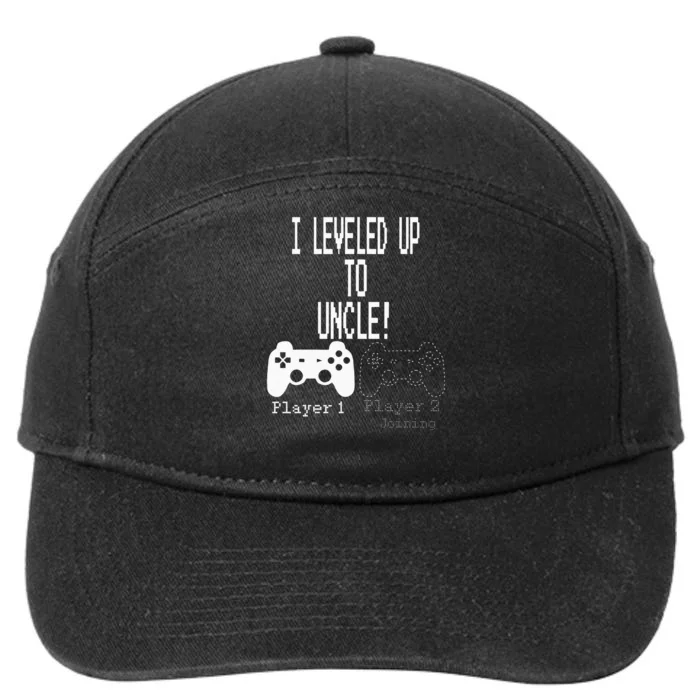 I Leveled Up To Uncle New Uncle Gaming 7-Panel Snapback Hat