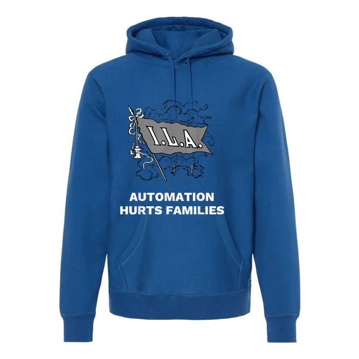 Ila Longshoremen Union Strike Port Workers Union Premium Hoodie