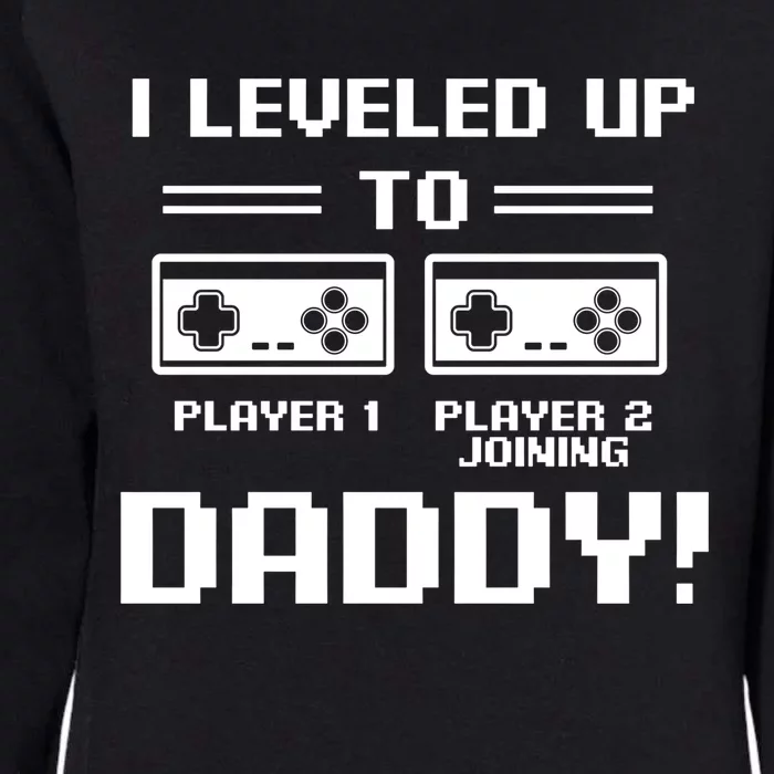 I Leveled Up To Daddy New Parent Gamer Dad Promoted Gift Womens California Wash Sweatshirt