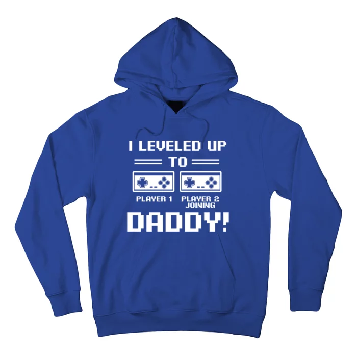 I Leveled Up To Daddy New Parent Gamer Dad Promoted Gift Hoodie