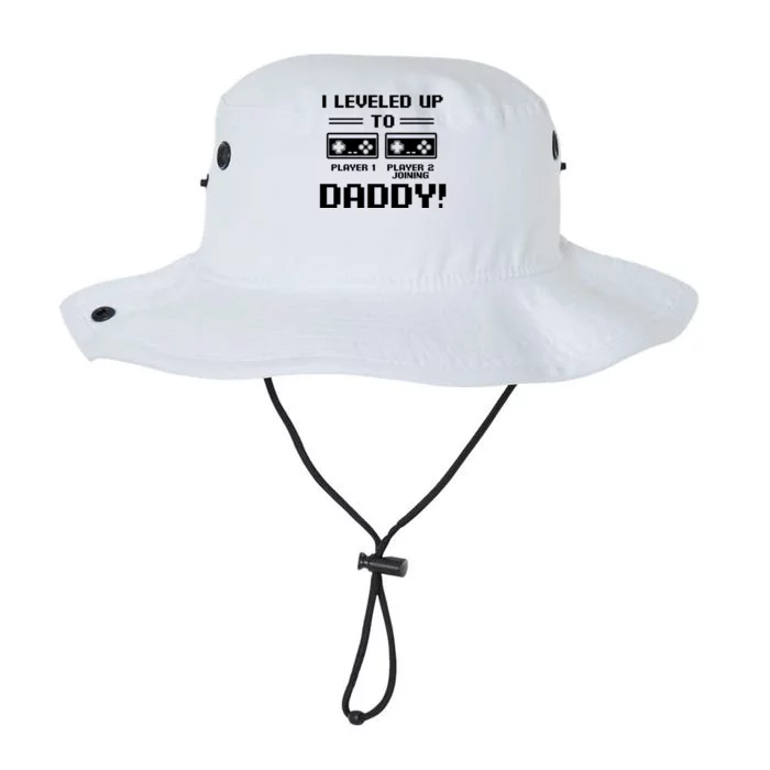 I Leveled Up To Daddy New Parent Gamer Dad Promoted Gift Legacy Cool Fit Booney Bucket Hat