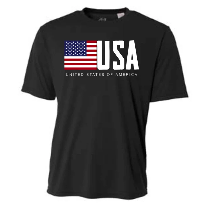 I Love Usa Enjoy Cool Usa United States Of America Flag Cute Gift Cooling Performance Crew T-Shirt