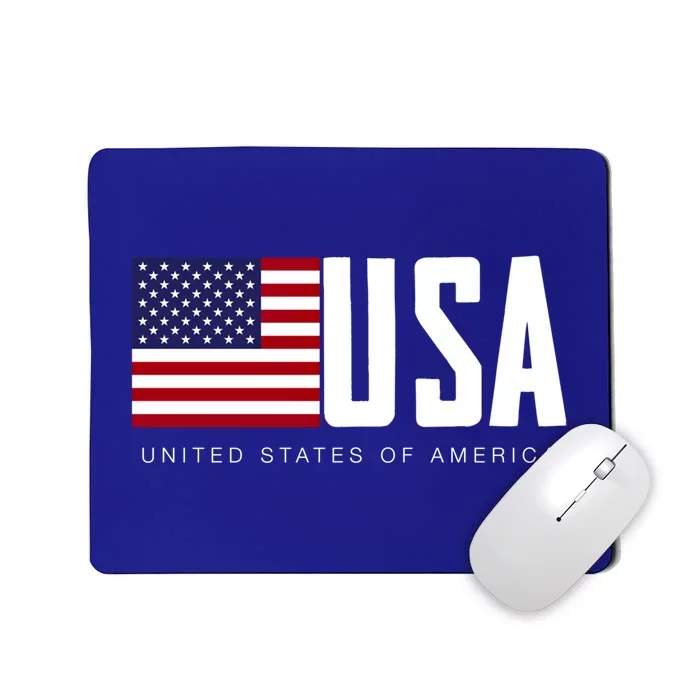 I Love Usa Enjoy Cool Usa United States Of America Flag Cute Gift Mousepad