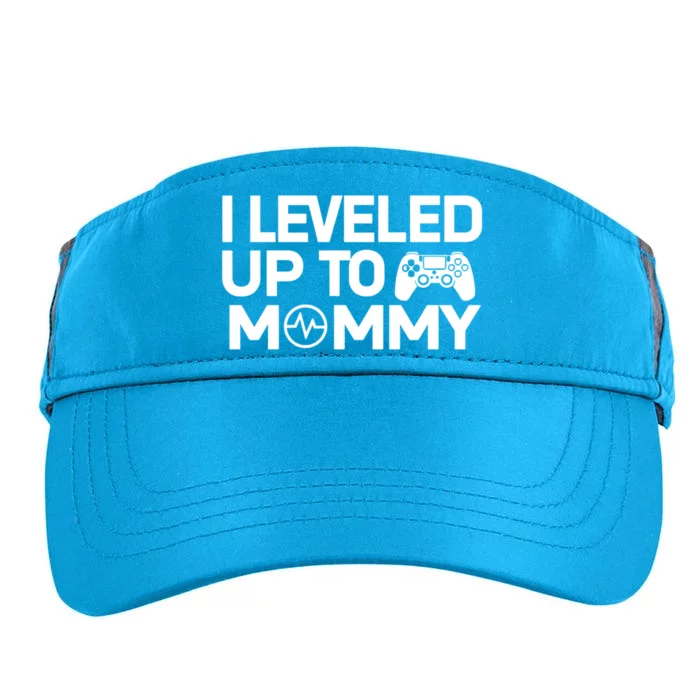 I Leveled Up To Mommy Gamer Heartbeat Soon To Be Mom Gift Adult Drive Performance Visor