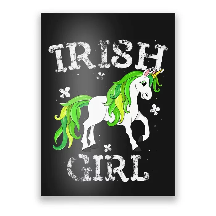 Irish  Leprechaun Unicorn St Patricks Day Poster