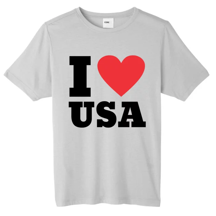 I Love Usa I Heart Usa Family Travel Usa Meaningful Gift ChromaSoft Performance T-Shirt