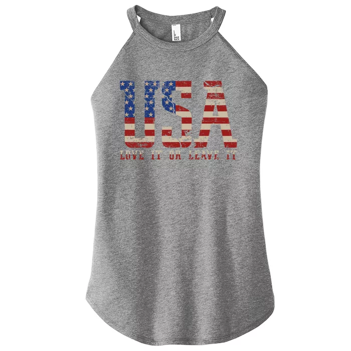 I Love Usa United States Of America Flag Patriotic Usa Gift Women’s Perfect Tri Rocker Tank