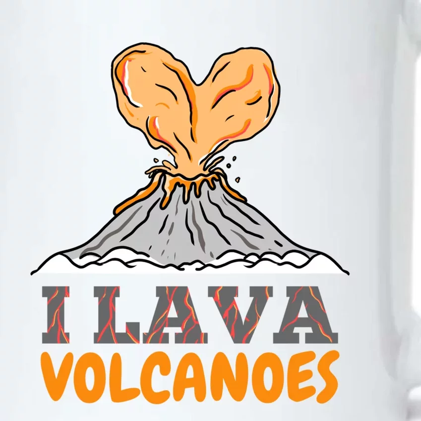 I Lava Volcanoes Geologist Valentines Day Funny Gift Black Color Changing Mug