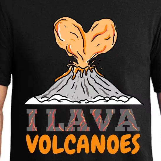 I Lava Volcanoes Geologist Valentines Day Funny Gift Pajama Set