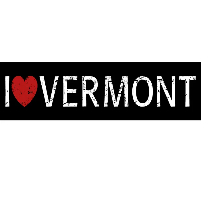 I Love Vermont Bumper Sticker