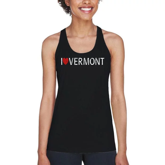 I Love Vermont Women's Racerback Tank