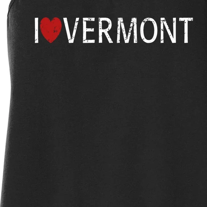 I Love Vermont Women's Racerback Tank