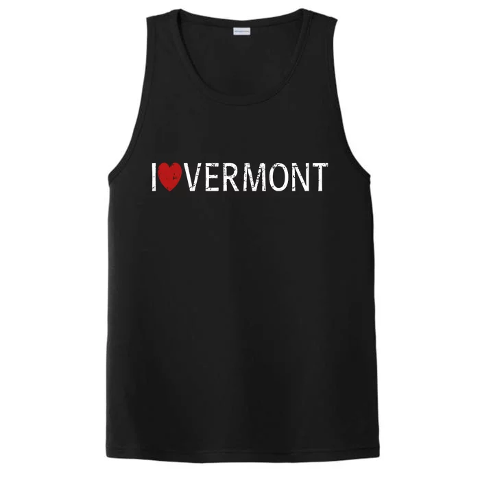 I Love Vermont Performance Tank