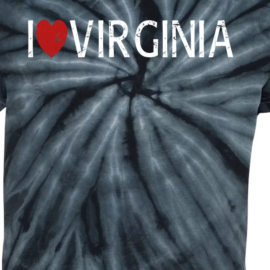 I Love Virginia Kids Tie-Dye T-Shirt