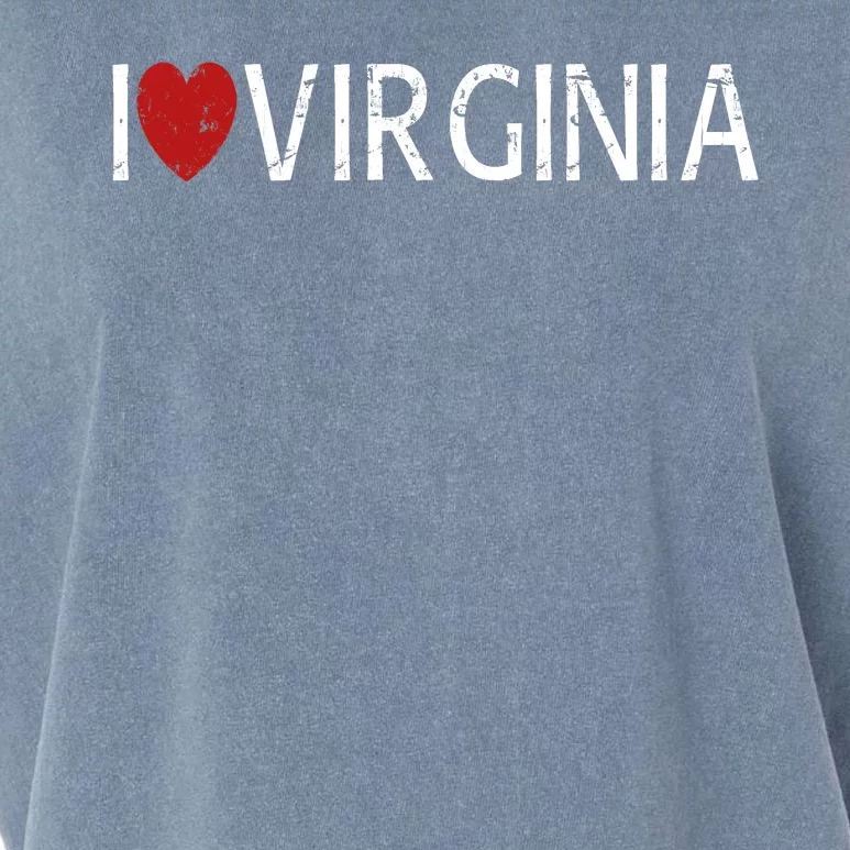 I Love Virginia Garment-Dyed Women's Muscle Tee