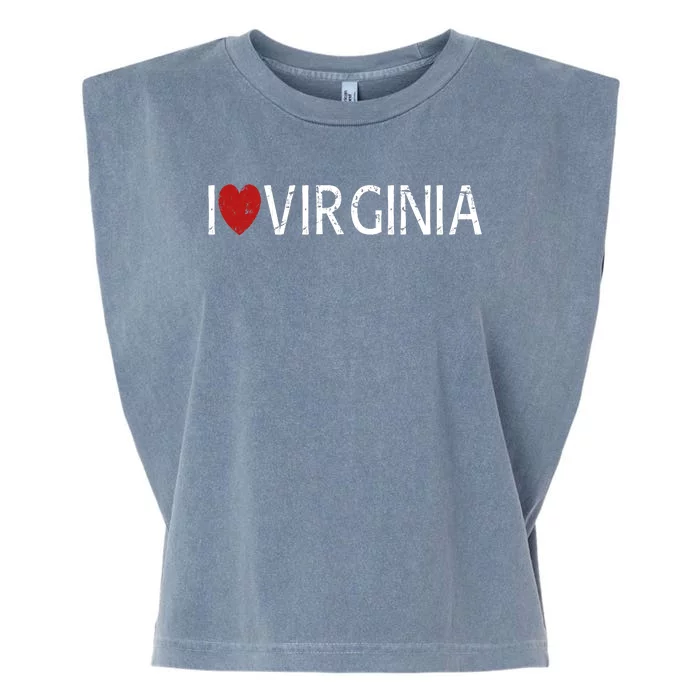 I Love Virginia Garment-Dyed Women's Muscle Tee