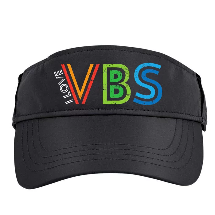 I Love Vbs Vacation Bible School Crew Church Summer Adult Drive Performance Visor