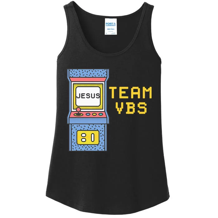 I Love Vbs 2024 Video Game Vacation Bible School Ladies Essential Tank