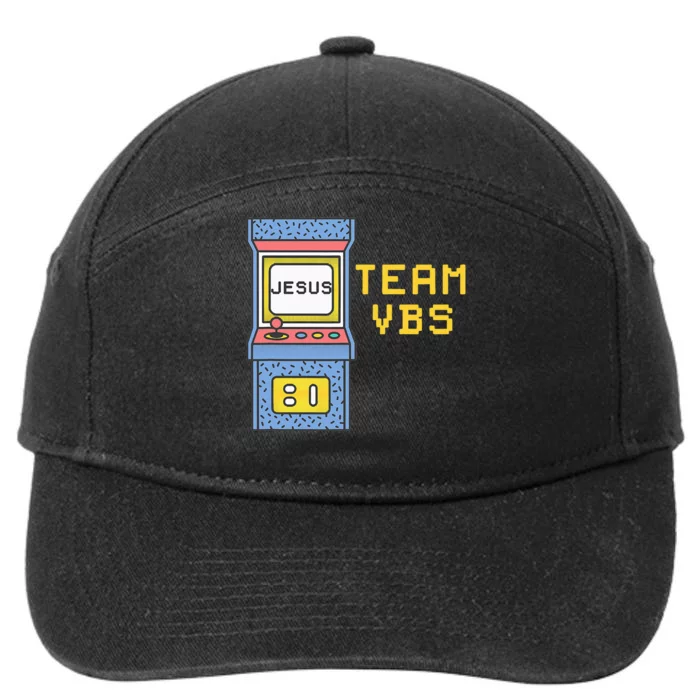 I Love Vbs 2024 Video Game Vacation Bible School 7-Panel Snapback Hat