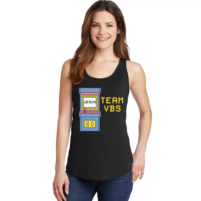 I Love Vbs 2024 Video Game Vacation Bible School Ladies Essential Tank