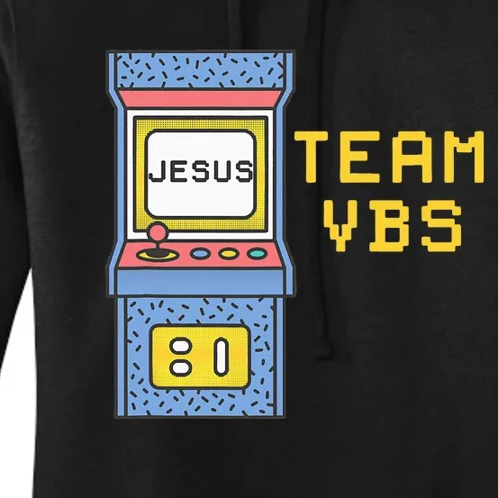 I Love Vbs 2024 Video Game Vacation Bible School Women's Pullover Hoodie