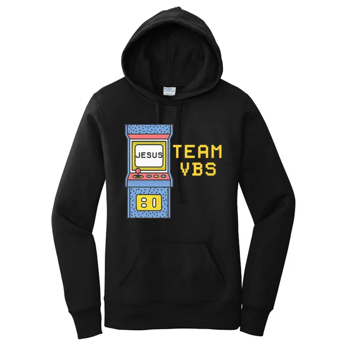 I Love Vbs 2024 Video Game Vacation Bible School Women's Pullover Hoodie