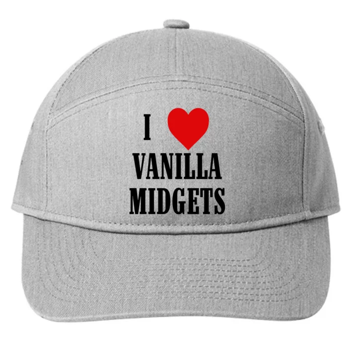 I Love Vanilla Midgets 7-Panel Snapback Hat