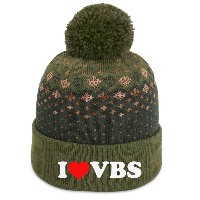 I Love VBS The Baniff Cuffed Pom Beanie