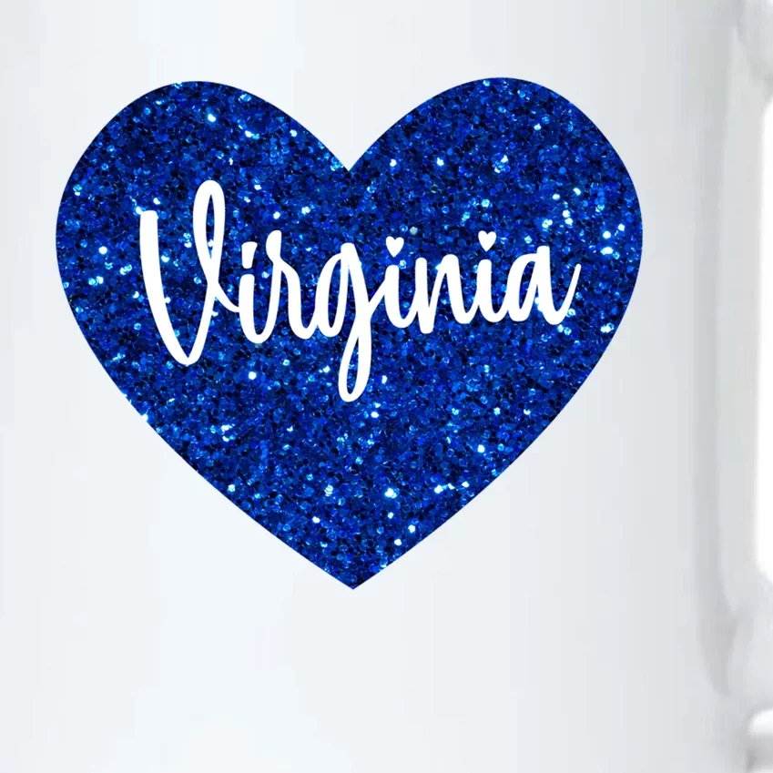 I Love Virginia Usa Heart Gift Black Color Changing Mug