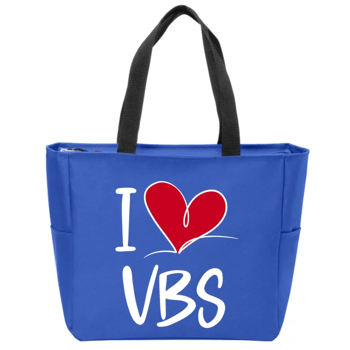 I Love Vbs 2023 Great Gift Zip Tote Bag