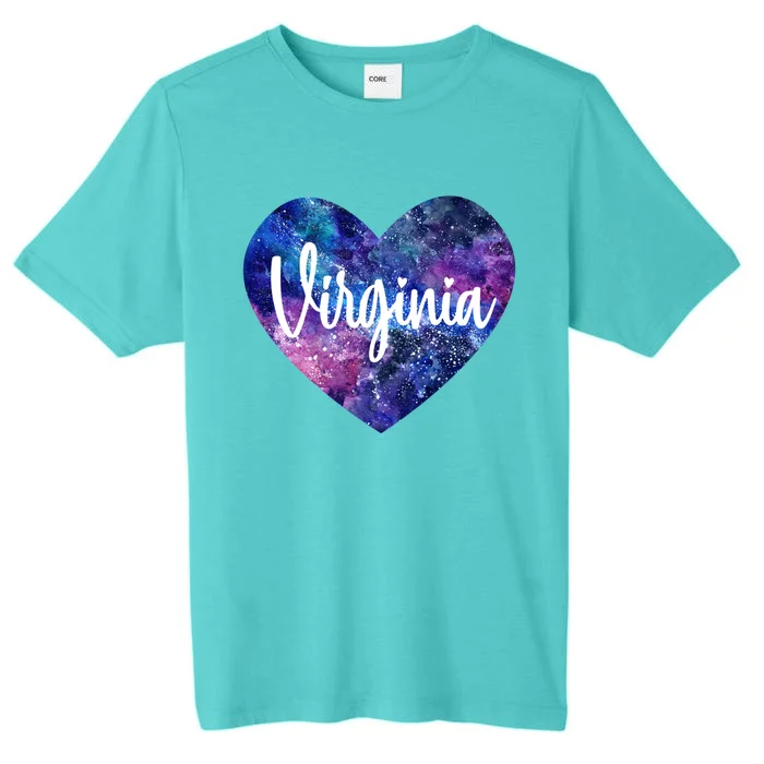 I Love Virginia Usa Funny Gift ChromaSoft Performance T-Shirt