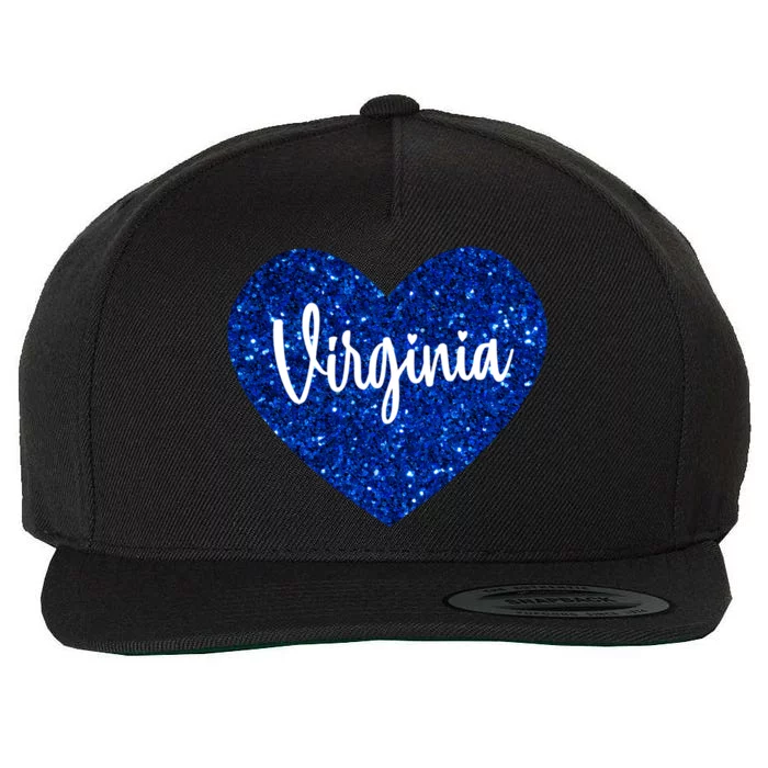 I Love Virginia Usa Heart Gift Wool Snapback Cap