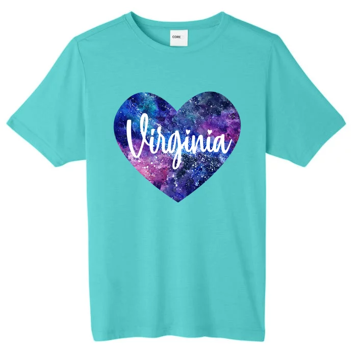 I Love Virginia Usa Gift ChromaSoft Performance T-Shirt