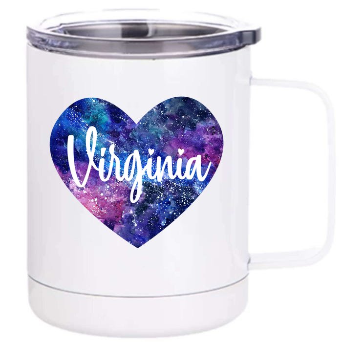 I Love Virginia Usa Gift Front & Back 12oz Stainless Steel Tumbler Cup