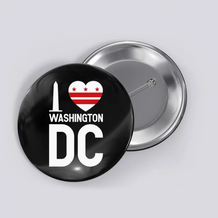 I Love Washington DC Button