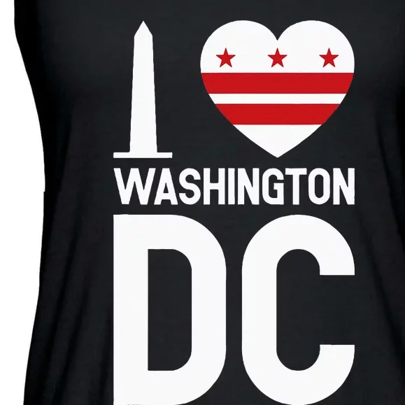 I Love Washington DC Ladies Essential Flowy Tank