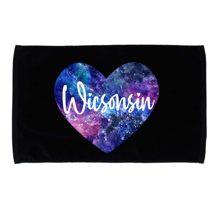 I Love Wisconsin Usa Great Gift Microfiber Hand Towel