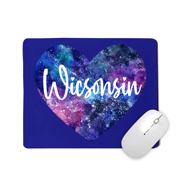 I Love Wisconsin Usa Great Gift Mousepad