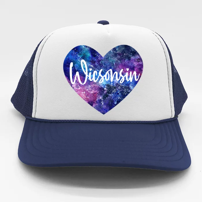 I Love Wisconsin Usa Great Gift Trucker Hat