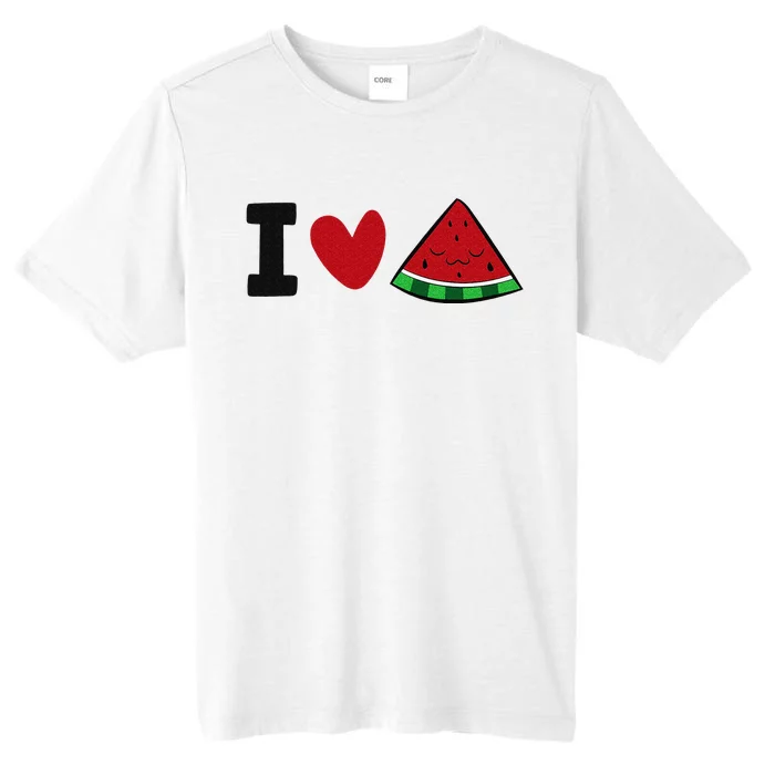 I Love Watermelon Summer Fruit Watermelon ChromaSoft Performance T-Shirt