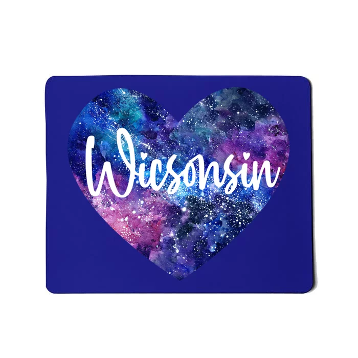 I Love Wisconsin Usa Gift Mousepad