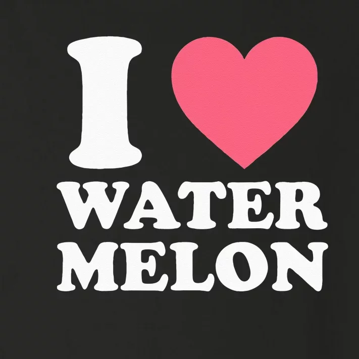 I Love Watermelon I Heart Watermelon Funny Fruit Lover Toddler Long Sleeve Shirt