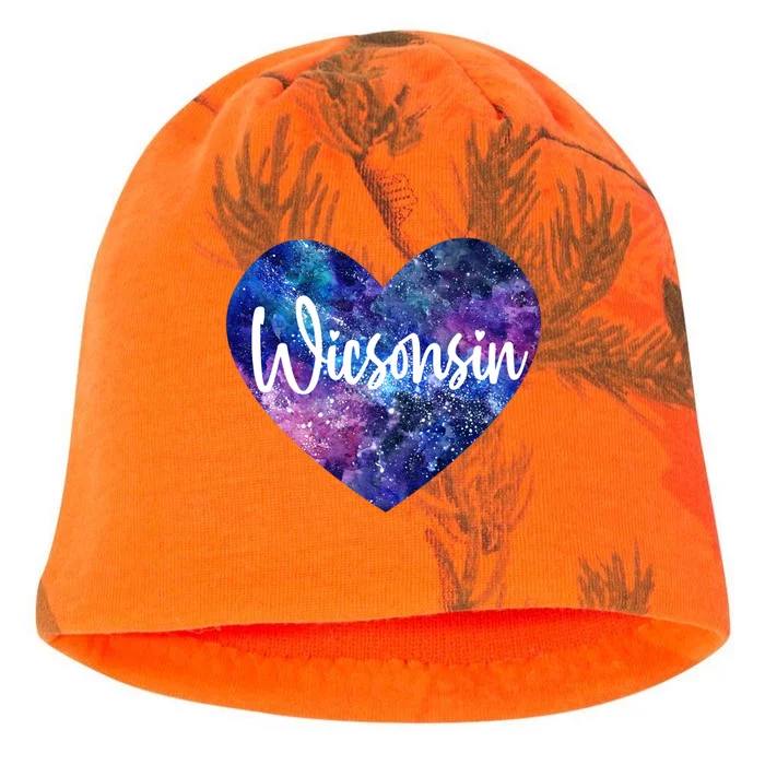 I Love Wisconsin Usa Great Gift Kati - Camo Knit Beanie