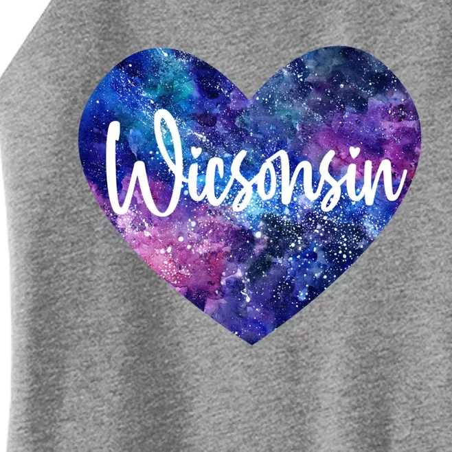 I Love Wisconsin Usa Great Gift Women’s Perfect Tri Rocker Tank