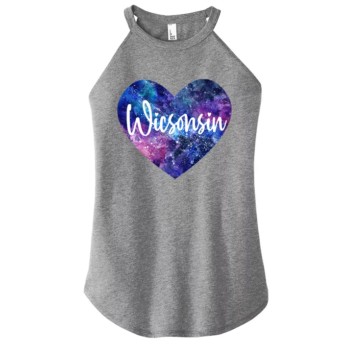 I Love Wisconsin Usa Great Gift Women’s Perfect Tri Rocker Tank