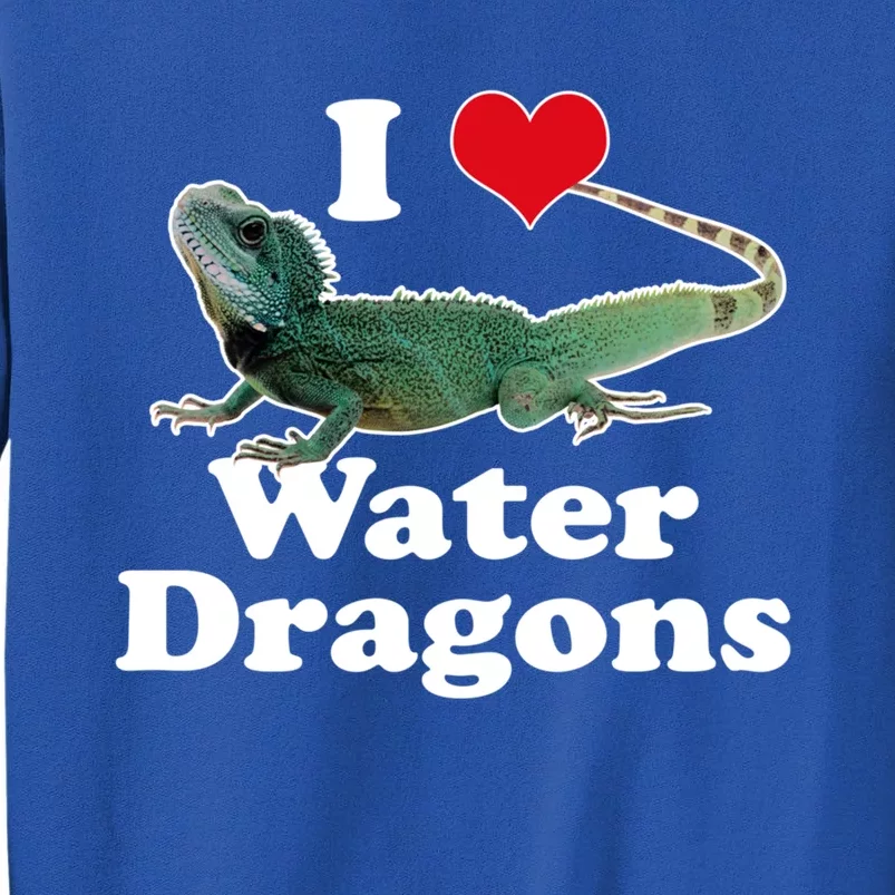 I Love Water Dragons With A Heart Cool Gift Tall Sweatshirt