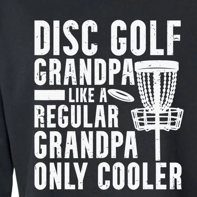 I Love When My Wife Lets Me Play Disc Golf Frisbee Golfing Cropped Pullover Crew